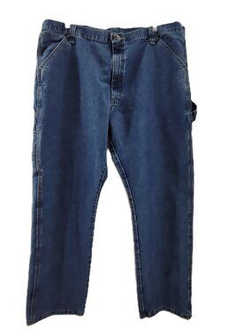 Wrangler Jeans Men's 42x32 Blue Denim 94LSWDV 94PQWDV Carpenter Utility